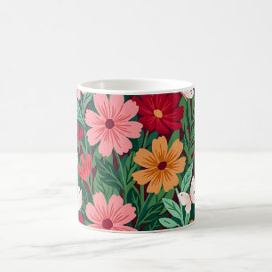 Tasse à café Abstrait Cosmos Papillons Colorés