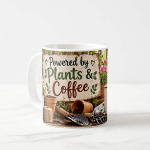 Tasse à café alimentée par les plantes