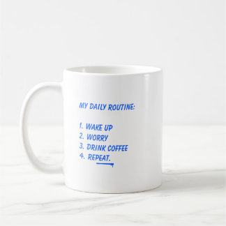 Tasse à café Anxiété Drôle, Cadeau d'Adultisation