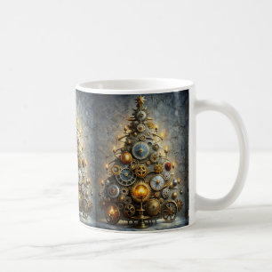 Tasse à café Arbre de Noël Steampunk