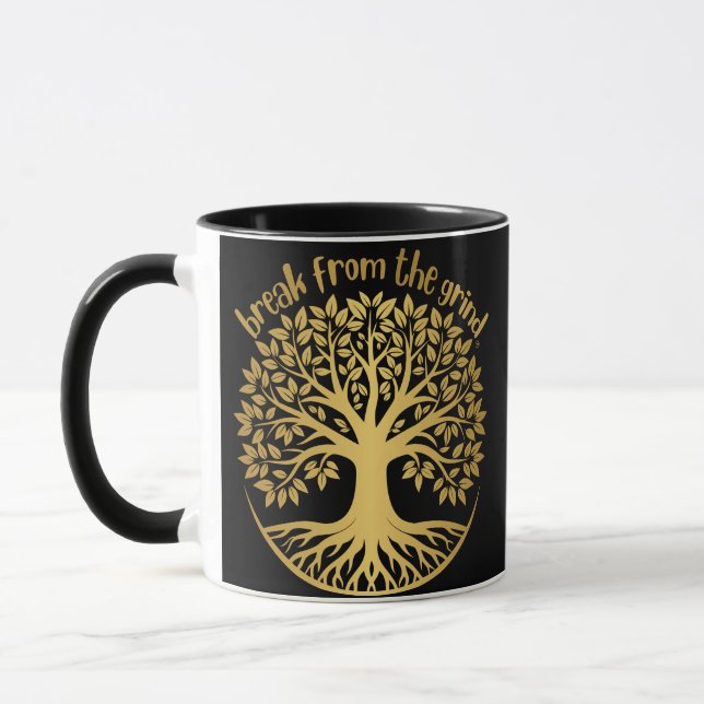 Tasse à café Arbre d'or de la vie (Gauche)