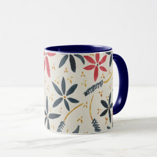 Tasse à café au design floral
