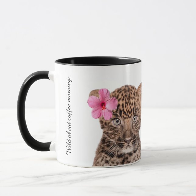 Tasse à café au léopard mignon  (Gauche)