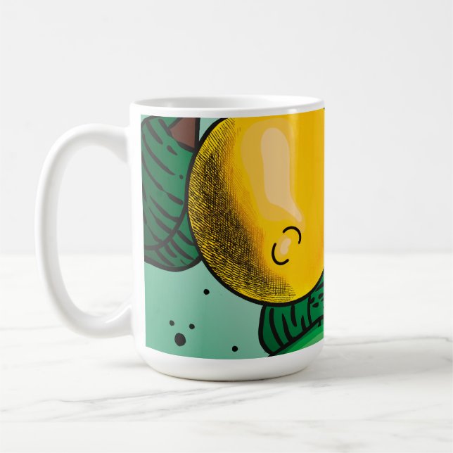 Tasse à café aux citrons charmants (Gauche)