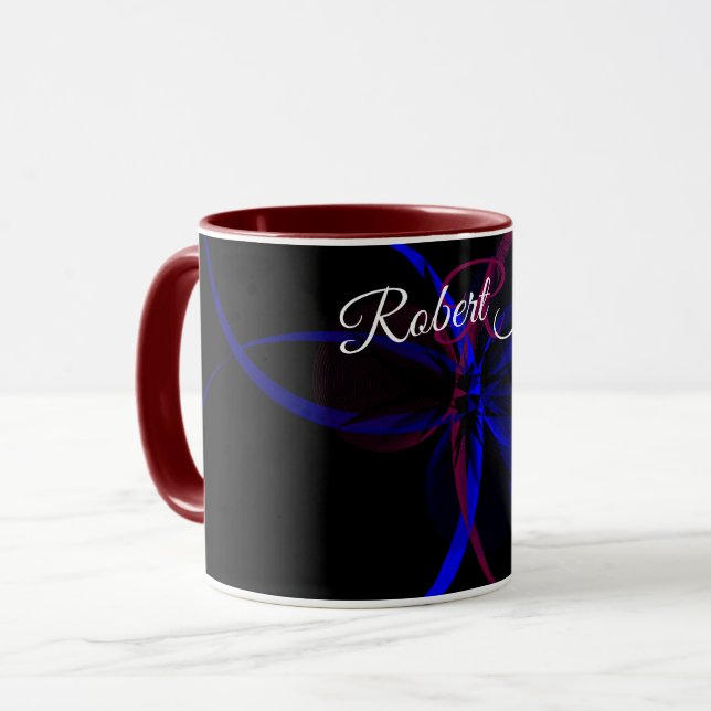 Tasse à café avec abstraction géométrique (Devant gauche)