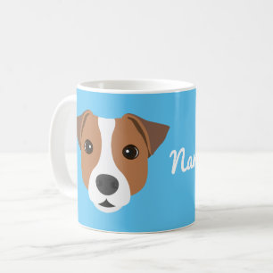 Tasse à café avec chien Jack Russell