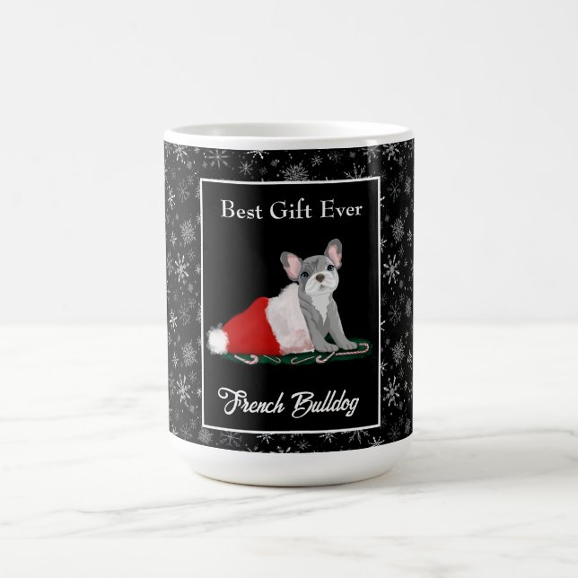 Tasse à café avec chiot Bouledogue Français dans l (Centre)