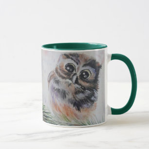 Tasse à café avec chouette mignonne