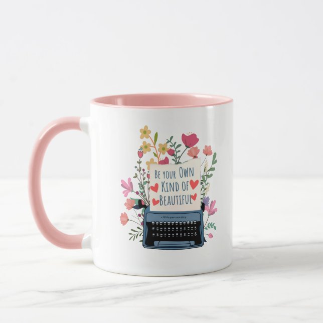 Tasse à café avec citation d'amour de soi  (Gauche)