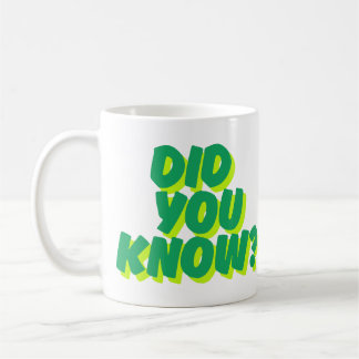 Tasse à café avec citation inspirante « Saviez-vou