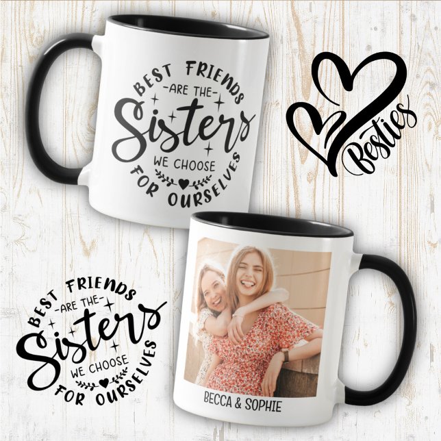 Tasse à café avec citation Meilleure amie de la sœ (Créateur téléchargé)