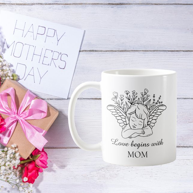 Tasse à café avec citation pour la fête des mères (Créateur téléchargé)