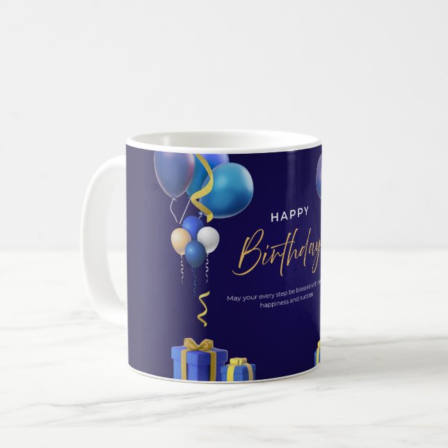 Tasse à café avec citation romantique . (Devant gauche)