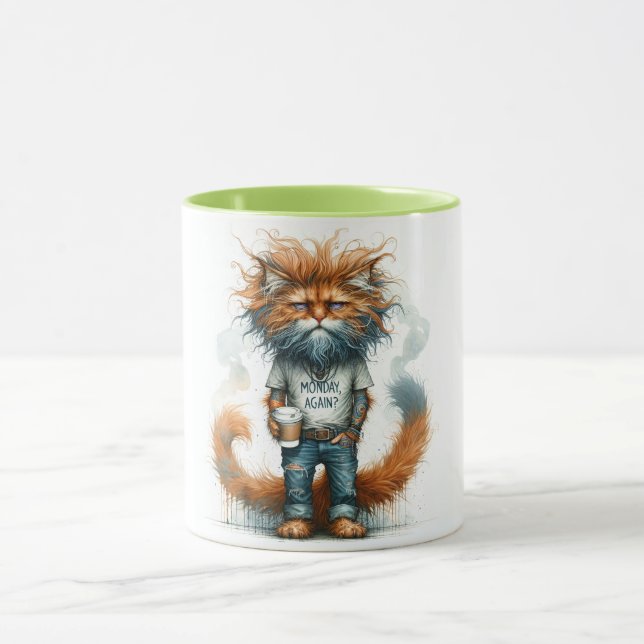 Tasse à café avec design de chaton coquin (Centre)