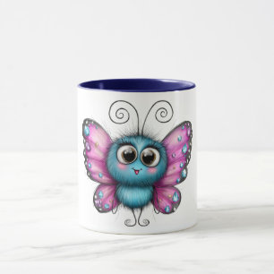 Tasse à café avec design de papillon adorable