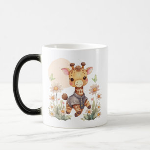 Tasse à café avec design de zèbre et de girafe mig