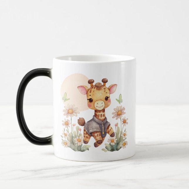 Tasse à café avec design de zèbre et de girafe mig (Gauche)
