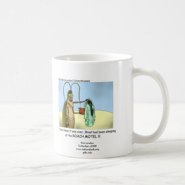 Tasse à café avec dessin humoristique piège à cafa (Droite)