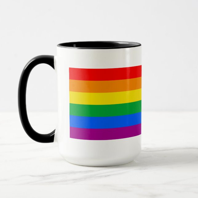 Tasse à café avec drapeau traditionnel de la fiert (Gauche)