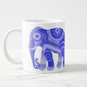 TASSE À CAFE AVEC ÉLÉPHANT BLEU FRAIS