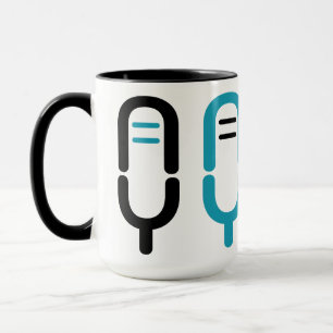 Tasse à café avec enveloppe de logo de microphone