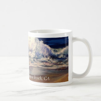 Tasse à café avec image de plage