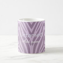 Tasse à café avec impression de zèbre indompté