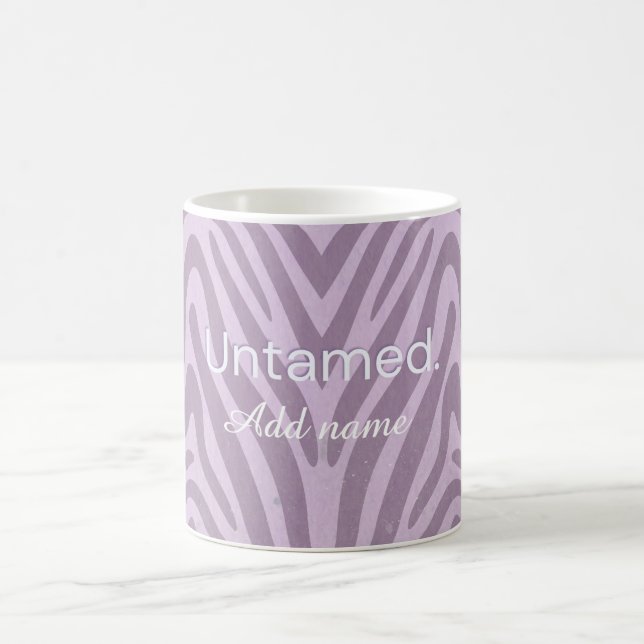 Tasse à café avec impression de zèbre indompté (Centre)