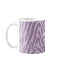 Tasse à café avec impression de zèbre indompté