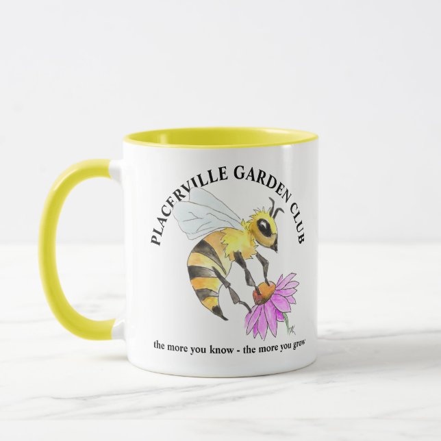 Tasse à café avec motif d'abeille (Gauche)