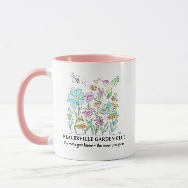 Tasse à café avec motif de jardin (Gauche)