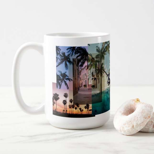 Tasse à café avec palmier (Avec donut)