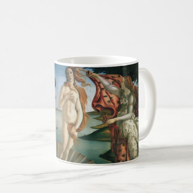 Tasse à café avec peinture Botticellis Venus (Devant droit)