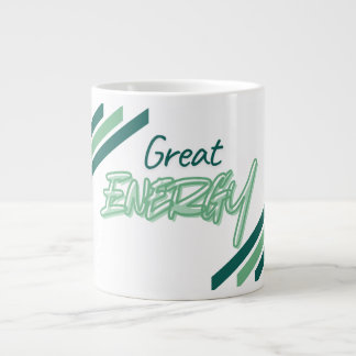 Tasse à café avec typographie esthétique verte de