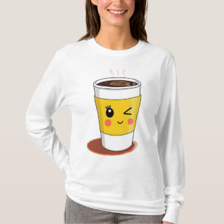 Tasse à café avec un clin d'œil T-Shirt