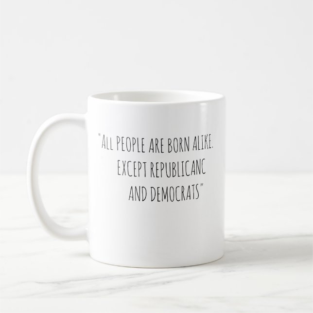 Tasse à café avec une citation drôle (Gauche)