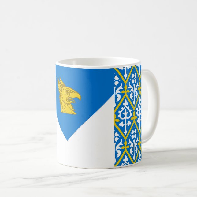Tasse à café Badge de la population de la baronnie (Devant droit)