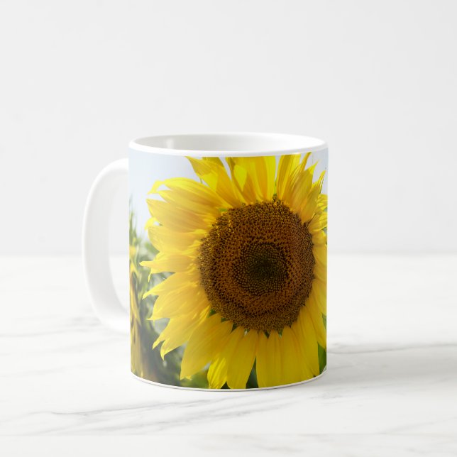 Tasse à café - Beau champ de tournesols (Devant gauche)