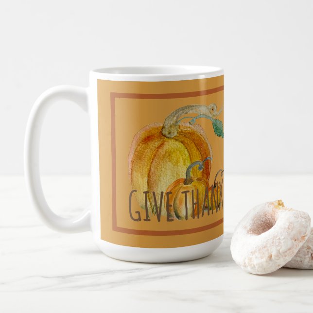 Tasse à café : Bénédiction de la récolte de citrou (Avec donut)