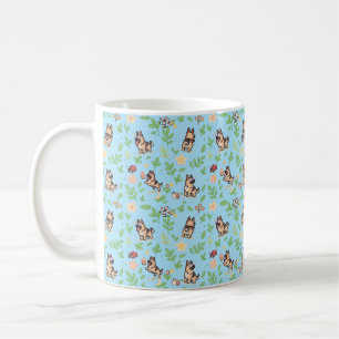 Tasse à café Berger Allemand Floraison Printanière