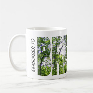 Tasse à café blanche classique "N'oubliez pas de R