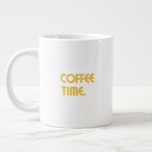 Tasse à café blanche minimale | Design simple et é (Gauche)