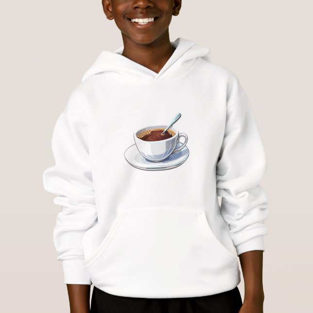 Tasse à café blanche sur une soucoupe remplie de c (Devant)
