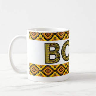 Tasse à café Bohème Tribal - Jaune Moutarde Maroca