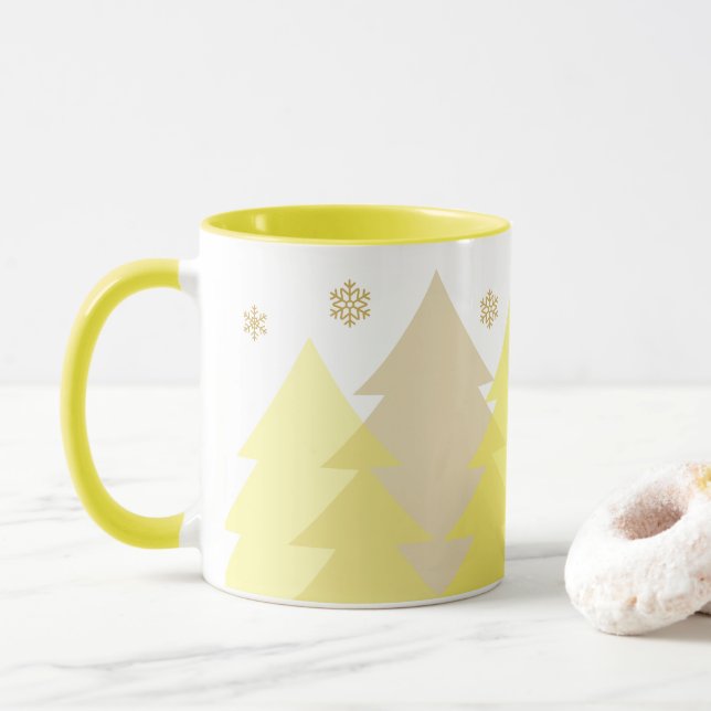 Tasse à café Bois de Noël (Avec donut)
