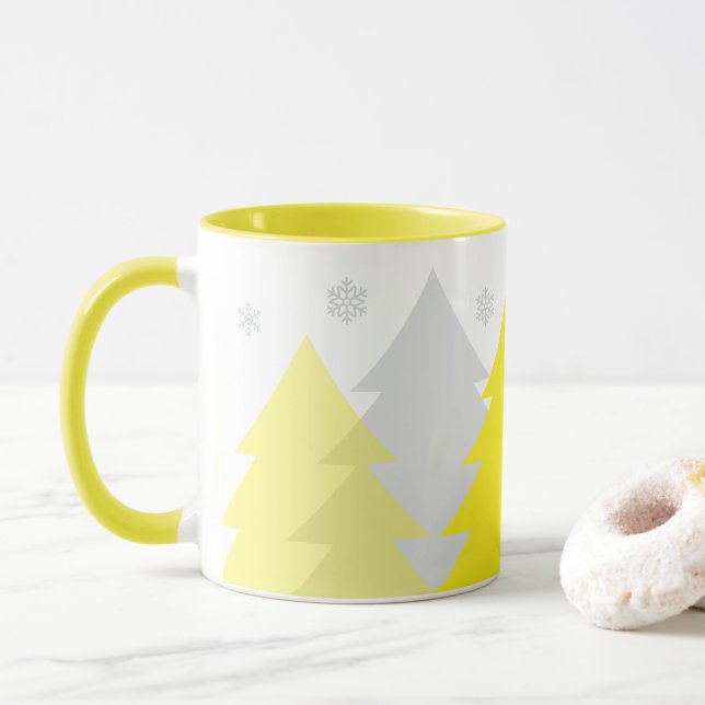 Tasse à café Bois de Noël (Avec donut)