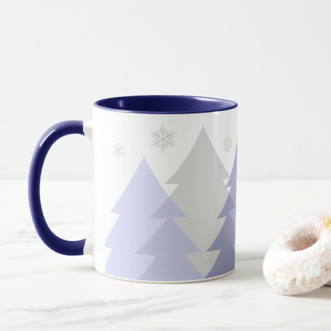 Tasse à café Bois de Noël (Avec donut)