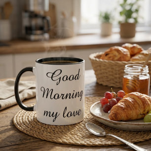 Tasse à café Bonjour Mon Amour – Cadeau romantique