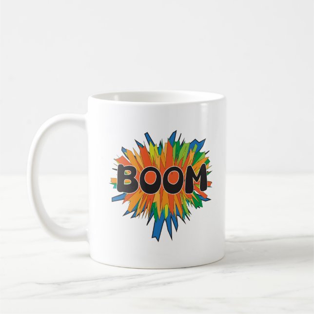 Tasse à café Boom Comic Pop Art Explosion (Gauche)