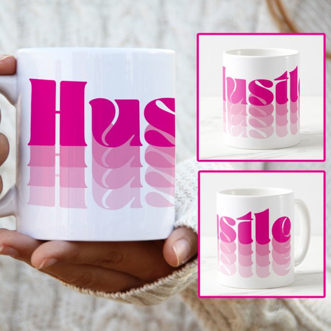 Tasse à café Boss Lady Pink Hustle (Créateur téléchargé)